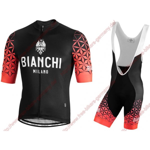Profiteams BIANCHI MILANO Pedaso red Radbekleidung Satz Trikot Kurzarm+Trägerhosen Se Radtrikot De