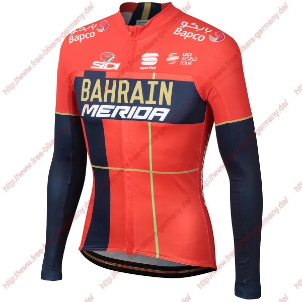 Profiteams Team Bahrain Merida 2019 Radsport Trikot Langarm Radtrikot De