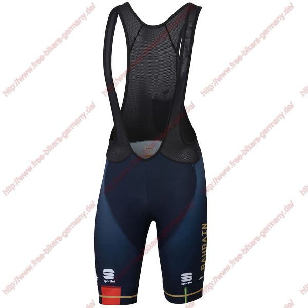 Profiteams Team Bahrain Merida 2019 Trägerhosen Set Radtrikot De