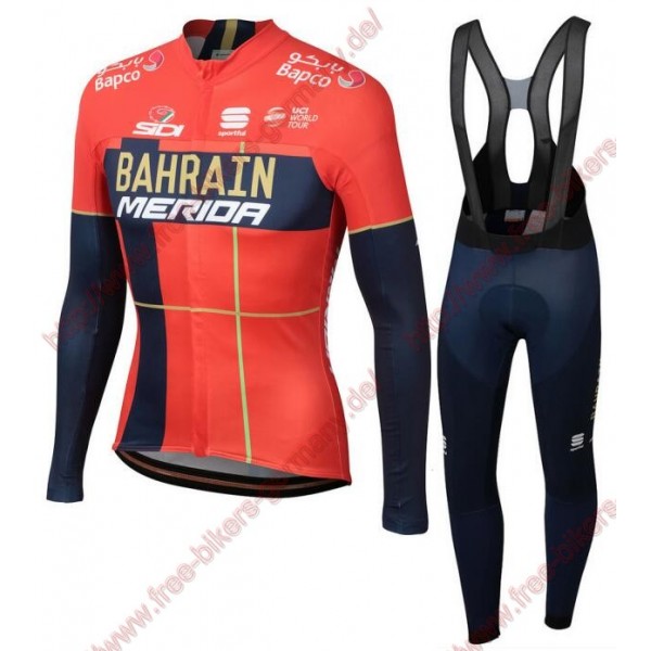 Profiteams Team Bahrain Merida 2019 Radsport Fahrradbekleidung Trikot Langarm+Lang Tr Radtrikot De