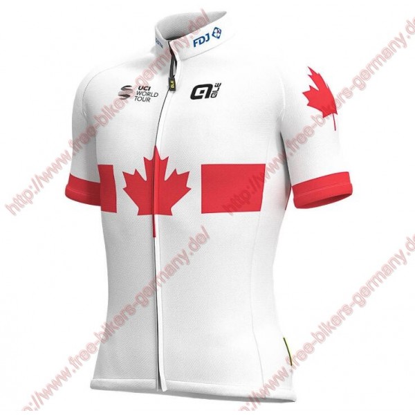 Profiteams 2019 Groupama FDJ Canadian Champion Trikot Kurzarm Outlet Radtrikot De