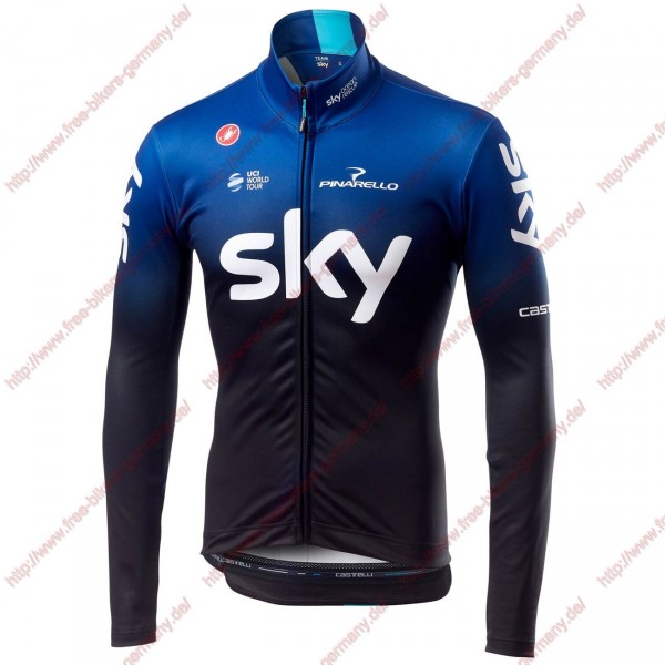 Profiteams TEAM SKY 2019 Thermal Radsport Trikot Langarm Radtrikot De
