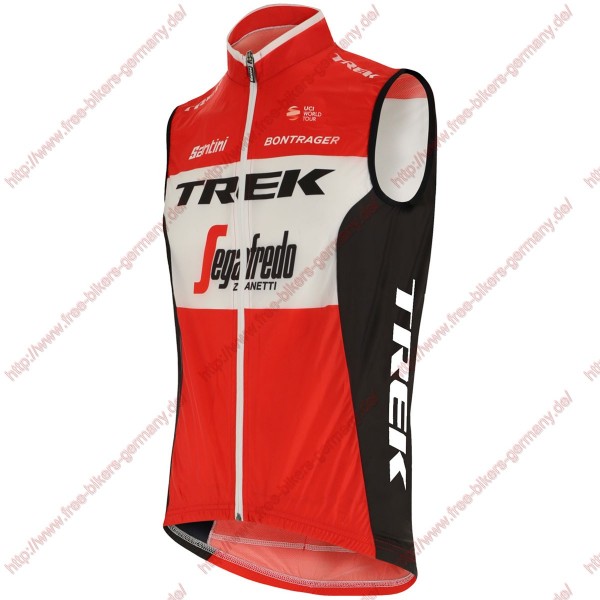 Profiteams Trek Segafredo 2019 rot Windstopper Vest Radtrikot De