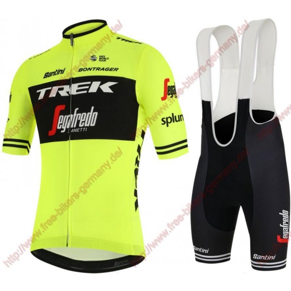 Profiteams Trek Segafredo 2019 training Fluo gelb Radbekleidung Satz Trikot Kurzarm+Trägerhosen Se Radtrikot De
