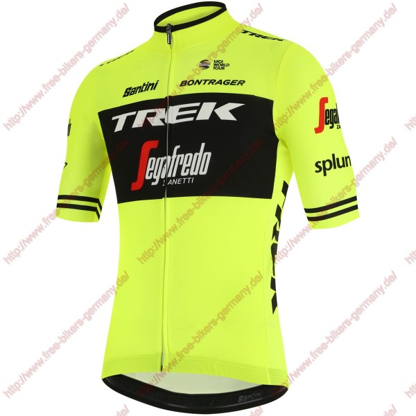 Profiteams Trek Segafredo 2019 training Fluo gelb Trikot Kurzarm Outlet Radtrikot De