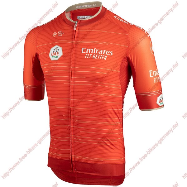 Profiteams UAE Tour 2019 Red Trikot Kurzarm Outlet Radtrikot De