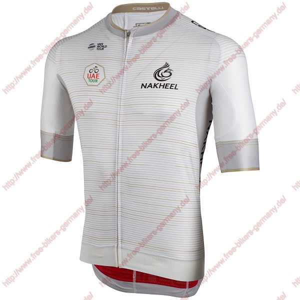 Profiteams UAE Tour 2019 White Trikot Kurzarm Outlet Radtrikot De