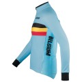 BELGIEN 2022 Radtrikot langarm-Radsport-National-Team Radtrikot De BELGIEN 2022 Radtrikot langarm-Radsport-National-Team Radtrikot De