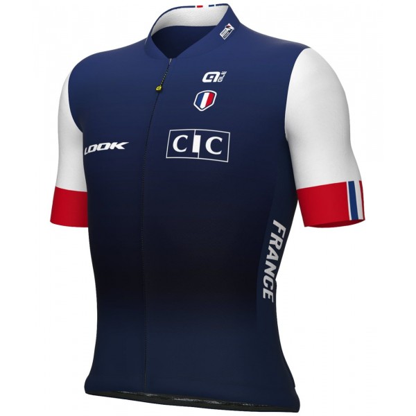 Frankreich 2023 Radtrikot kurzarm(langer Reißverschluss)-ALE Radsport-Profi-Team Radtrikot De Frankreich 2023 Radtrikot kurzarm(langer Reißverschluss)-ALE Radsport-Profi-Team Radtrikot De