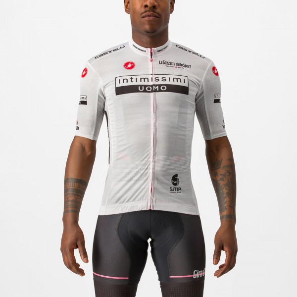 Giro d'Italia 2023 MAGLIA BIANCO Set(Radtrikot+Trägerhose) Radtrikot De Giro d'Italia 2023 MAGLIA BIANCO Set(Radtrikot+Trägerhose) Radtrikot De