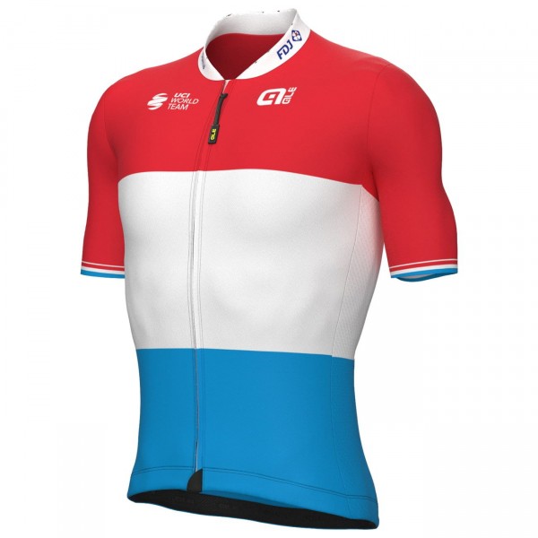 GROUPAMA-FDJ luxemburgischer Meister 2022 Radtrikot kurzarm-ALE Radsport-Profi-Team Radtrikot De GROUPAMA-FDJ luxemburgischer Meister 2022 Radtrikot kurzarm-ALE Radsport-Profi-Team Radtrikot De