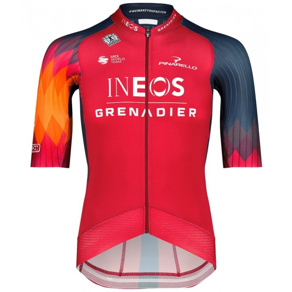 INEOS GRENADIERS 2023 EPIC RACE Radtrikot kurzarm(langer RV)-Radsport-Profi-Team Radtrikot De