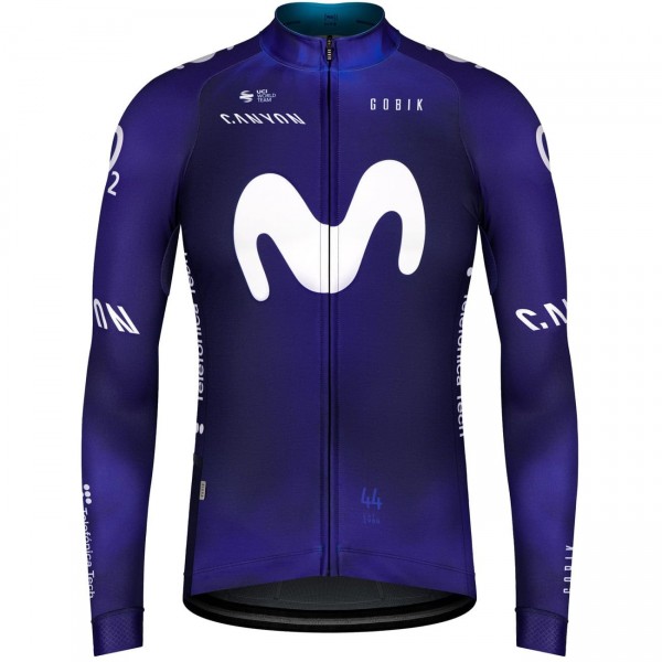 MOVISTAR 2023 Radtrikot langarm-Radsport-Profi-Team Radtrikot De MOVISTAR 2023 Radtrikot langarm-Radsport-Profi-Team Radtrikot De