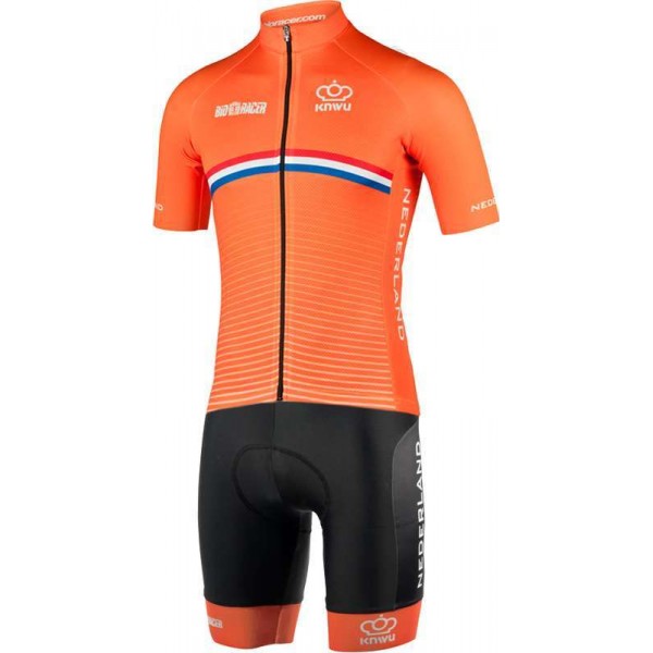 NIEDERLANDE 2022 Set(Radtrikot kurzarm+Trägerhose)-Radsport-National-Team Radtrikot De NIEDERLANDE 2022 Set(Radtrikot kurzarm+Trägerhose)-Radsport-National-Team Radtrikot De