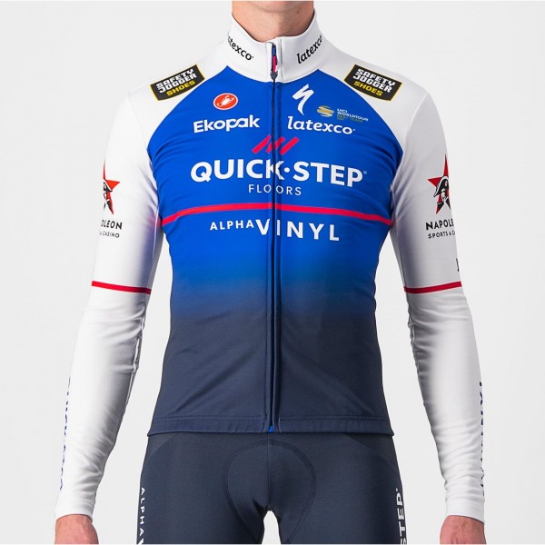 Quick Step-Alpha Vinyl 2022 Radtrikot langarm-Radsport-Profi-Team Radtrikot De