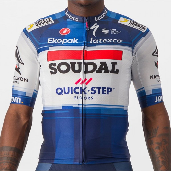Soudal Quick-Step 2023 Aero Race 6.1 Radtrikot kurzarm-Radsport-Profi-Team Radtrikot De