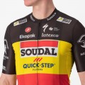 Soudal Quick-Step belgischer Meister 2023 Competizione Radtrikot kurzarm-Radsport-Profi-Team Radtrikot De Soudal Quick-Step belgischer Meister 2023 Competizione Radtrikot kurzarm-Radsport-Profi-Team Radtrikot De