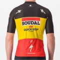 Soudal Quick-Step belgischer Meister 2023 Competizione Radtrikot kurzarm-Radsport-Profi-Team Radtrikot De Soudal Quick-Step belgischer Meister 2023 Competizione Radtrikot kurzarm-Radsport-Profi-Team Radtrikot De