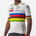 Soudal Quick-Step Straßenrad Weltmeister Regenbogentrikot 2023 Competizione Radtrikot kurzarm-Radsport-Profi-Team Radtrikot De Soudal Quick-Step Straßenrad Weltmeister Regenbogentrikot 2023 Competizione Radtrikot kurzarm-Radsport-Profi-Team Radtrikot De