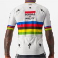 Soudal Quick-Step Straßenrad Weltmeister Regenbogentrikot 2023 Competizione Radtrikot kurzarm-Radsport-Profi-Team Radtrikot De Soudal Quick-Step Straßenrad Weltmeister Regenbogentrikot 2023 Competizione Radtrikot kurzarm-Radsport-Profi-Team Radtrikot De