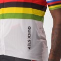 Soudal Quick-Step Straßenrad Weltmeister Regenbogentrikot 2023 Competizione Radtrikot kurzarm-Radsport-Profi-Team Radtrikot De Soudal Quick-Step Straßenrad Weltmeister Regenbogentrikot 2023 Competizione Radtrikot kurzarm-Radsport-Profi-Team Radtrikot De