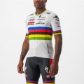 Soudal Quick-Step Straßenrad Weltmeister Regenbogentrikot 2023 Competizione Radtrikot kurzarm-Radsport-Profi-Team Radtrikot De Soudal Quick-Step Straßenrad Weltmeister Regenbogentrikot 2023 Competizione Radtrikot kurzarm-Radsport-Profi-Team Radtrikot De