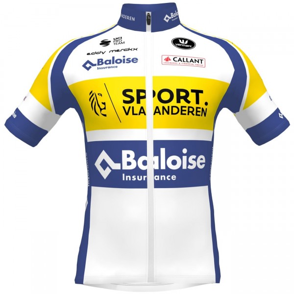 Sport Vlaanderen-Baloise 2022 Radtrikot kurzarm-Radsport-Profi-Team Radtrikot De Sport Vlaanderen-Baloise 2022 Radtrikot kurzarm-Radsport-Profi-Team Radtrikot De