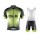 2015 ALE Grün schwarz Fahrradbekleidung Satz Fahrradtrikot Kurzarm Trikot und Kurz Trägerhose Radtrikot De