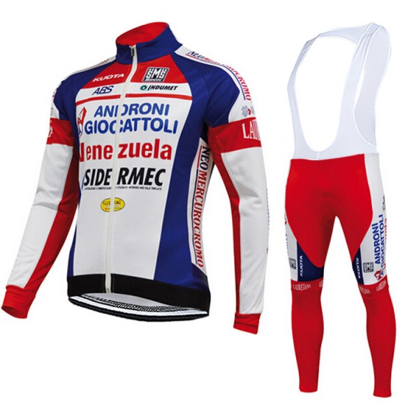 2015 ANDRONI GIOCATTOLI Fahrradbekleidung Radtrikot Satz Langarm und Lange Trägerhose Radtrikot De