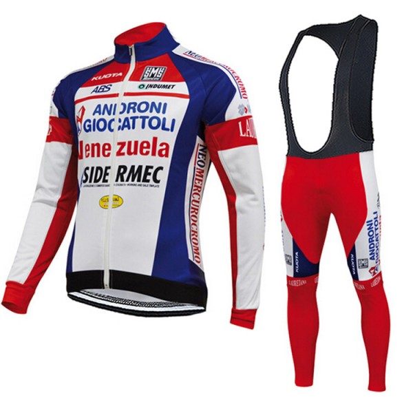 2015 ANDRONI GIOCATTOLI Fahrradbekleidung Radtrikot Satz Langarm und Lange Trägerhose Radtrikot De