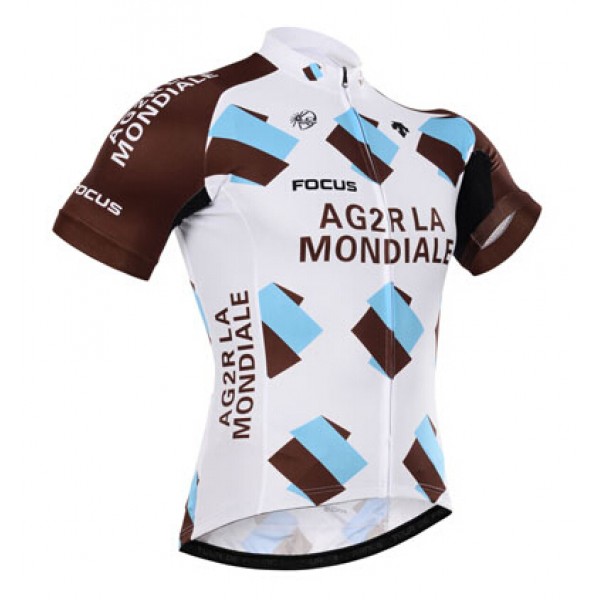 2015 Ag2r La Mondiale Radtrikot Kurzarm Radtrikot De 2015 Ag2r La Mondiale Radtrikot Kurzarm Radtrikot De