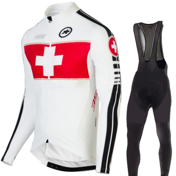 2015 Assos Fahrradbekleidung Radtrikot Satz Langarm und Lange Trägerhose Radtrikot De