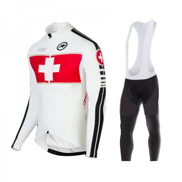 2015 Assos Fahrradbekleidung Radtrikot Satz Langarm und Lange Trägerhose Radtrikot De