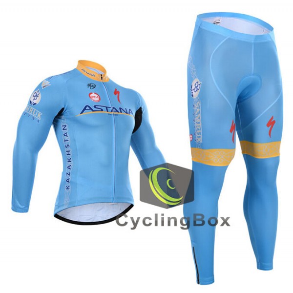 2015 Astana Fahrradbekleidung Radtrikot Satz Langarm und Lange Fahrradhose Radtrikot De 2015 Astana Fahrradbekleidung Radtrikot Satz Langarm und Lange Fahrradhose Radtrikot De