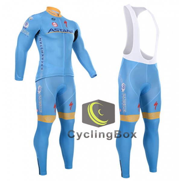 2015 Astana Fahrradbekleidung Radtrikot Satz Langarm und Lange Trägerhose Radtrikot De 2015 Astana Fahrradbekleidung Radtrikot Satz Langarm und Lange Trägerhose Radtrikot De