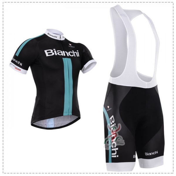 2015 Bianchi Fahrradbekleidung Satz Fahrradtrikot Kurzarm Trikot und Kurz Trägerhose Radtrikot De