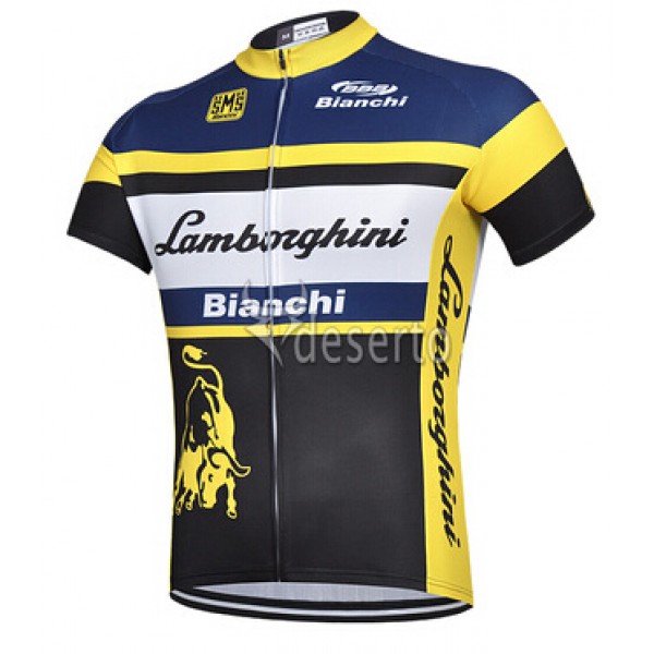 2015 Lamborghini Bianchi Radtrikot Kurzarm Radtrikot De 2015 Lamborghini Bianchi Radtrikot Kurzarm Radtrikot De