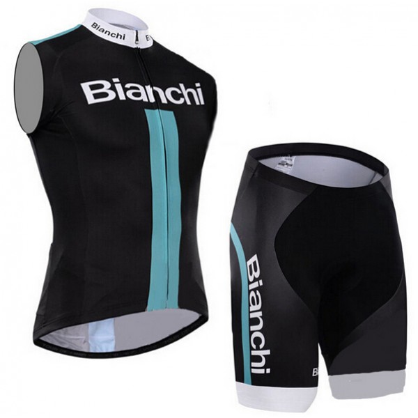 2015 Bianchi ärmelloses Trikot und Kurz Radhose Radtrikot De