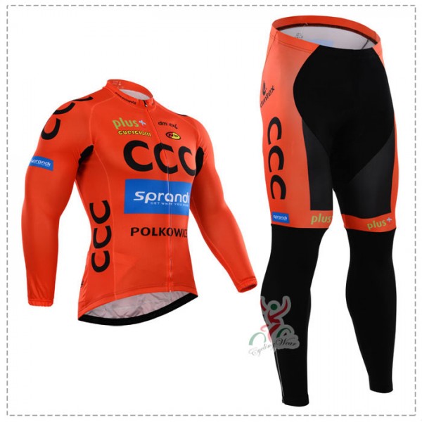 2015 CCC Fahrradbekleidung Radtrikot Satz Langarm und Lange Fahrradhose Radtrikot De 2015 CCC Fahrradbekleidung Radtrikot Satz Langarm und Lange Fahrradhose Radtrikot De