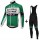 2015 Caja Rural Fahrradbekleidung Radtrikot Satz Langarm und Lange Trägerhose Radtrikot De