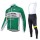 2015 CAJA RURAL Fahrradbekleidung Radtrikot Satz Langarm und Lange Trägerhose Radtrikot De