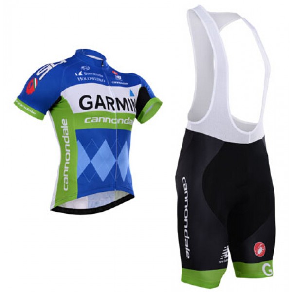 2015 Garmin Cannondale Fahrradbekleidung Satz Fahrradtrikot Kurzarm Trikot und Kurz Trägerhose 002 Radtrikot De