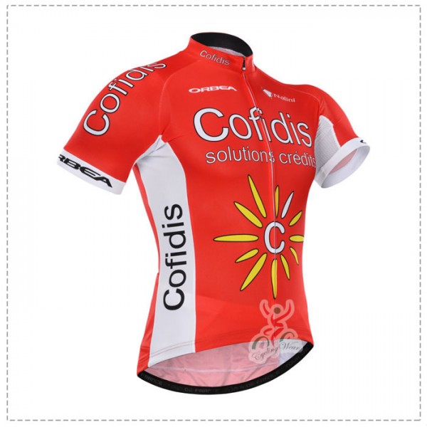 2015 Cofidis Radtrikot Kurzarm Radtrikot De