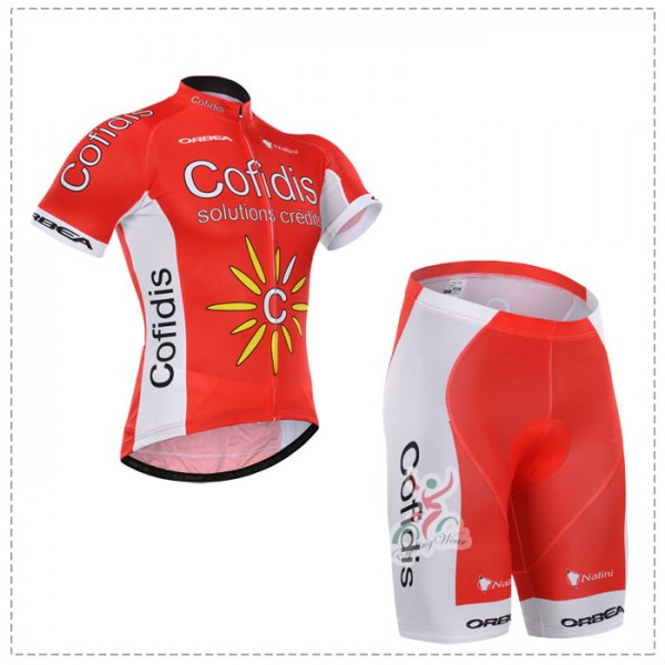 2015 Cofidis Radbekleidung Radtrikot Kurzarm und Fahrradhosen Kurz Radtrikot De