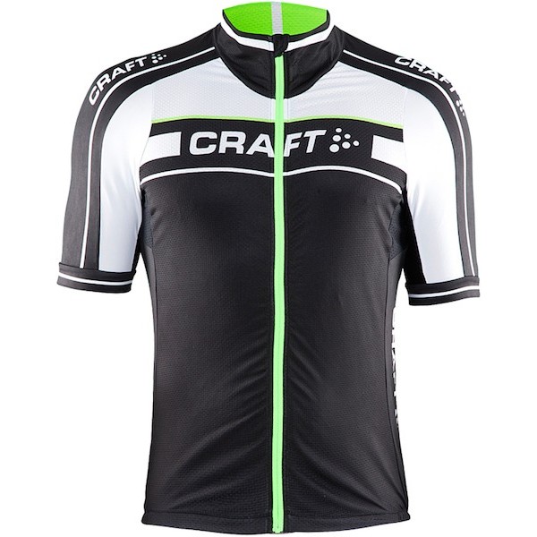 2015 Craft Bike Grand Tour Schwarz-Weiß-Grün Radtrikot Kurzarm Radtrikot De