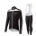 2015 Cube schwarz Weiß Fahrradbekleidung Radtrikot Satz Langarm und Lange Trägerhose Weiß Radtrikot De