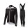 2015 Cube schwarz Weiß Fahrradbekleidung Radtrikot Satz Langarm und Lange Trägerhose schwarz Radtrikot De