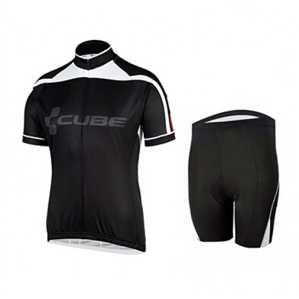 2015 Cube schwarz Weiß Radbekleidung Radtrikot Kurzarm und Fahrradhosen Kurz Radtrikot De