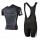 2015 Cube schwarz Fahrradbekleidung Satz Fahrradtrikot Kurzarm Trikot und Kurz Trägerhose Radtrikot De