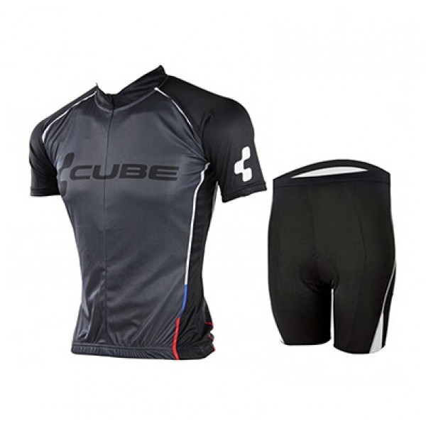 2015 Cube schwarz Radbekleidung Radtrikot Kurzarm und Fahrradhosen Kurz Radtrikot De